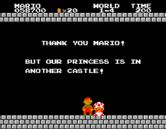 OUR PRINCESS IS IN ANOTHER CASTLE